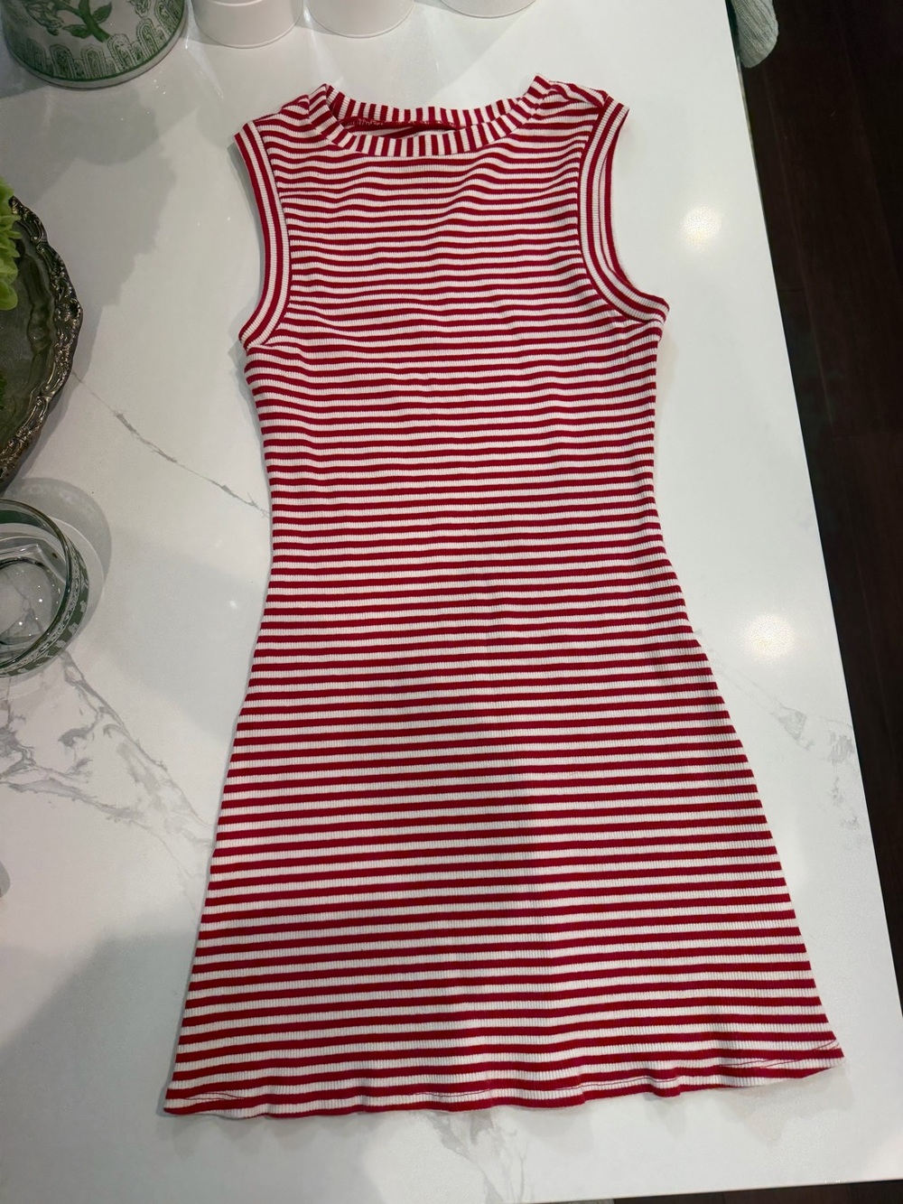 Lovers + Friends Stevie Mini Dress in Red & White Stripe